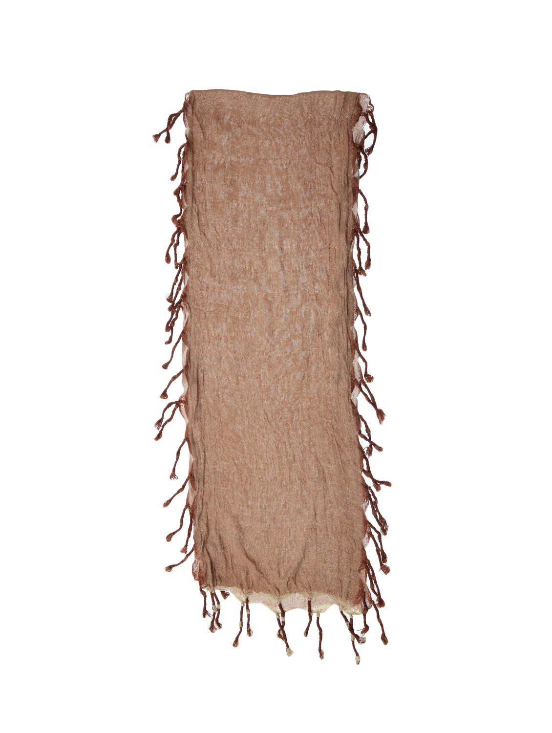 brown viscose scarf - 15080064 - Zoom Image - 2