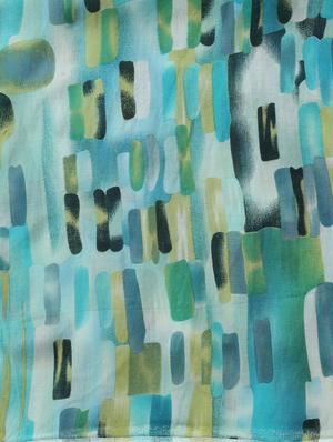 blue viscose scarf - 15080082 - Standard Image - 3
