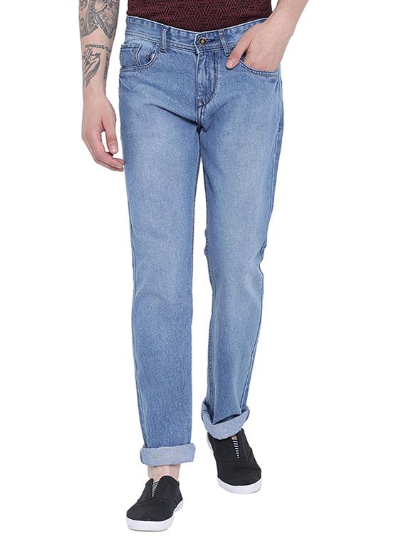 light blue denim washed jeans