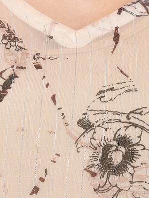 beige printed kaftan - 15080098 - Standard Image - 4