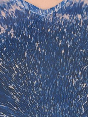 blue printed kaftan - 15080101 - Standard Image - 4