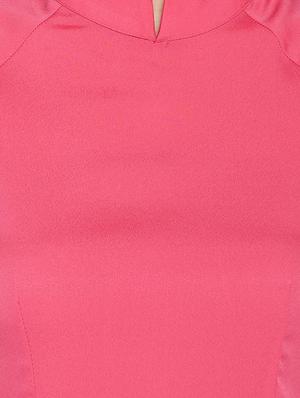 pink crepe kurta palazzo set - 15080626 - Standard Image - 4