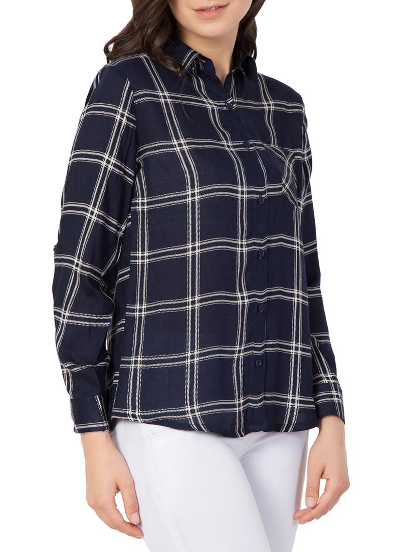 roll up sleeved checkered shirt - 15081008 - Zoom Image - 2