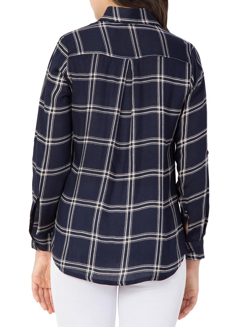 roll up sleeved checkered shirt - 15081008 - Zoom Image - 3