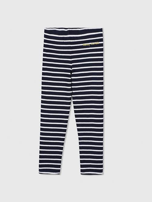 black cotton blend legging - 15081298 - Standard Image - 1