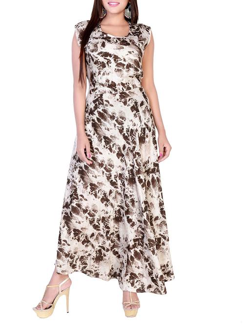 brown rayon a-line kurta - 15081899 - Very Small Image - 1