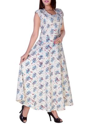 cream rayon a-line kurta - 15081907 - Standard Image - 2