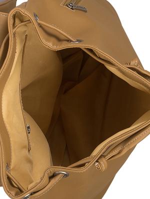 beige leatherette fashion backpack - 15082307 - Standard Image - 3