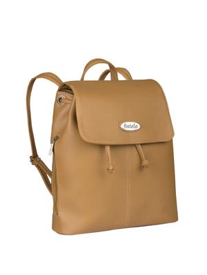 beige leatherette fashion backpack - 15082307 - Standard Image - 4