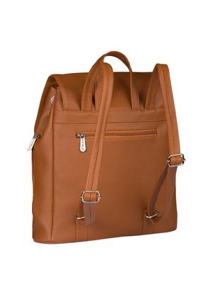 brown leatherette fashion backpack - 15082310 - Standard Image - 2
