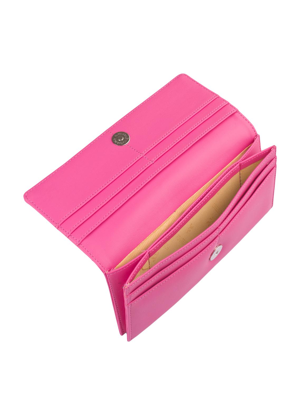 pink leatherette clutch - 15082312 - Zoom Image - 3