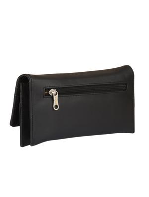 black leatherette clutch - 15082314 -  Standard Image - 1