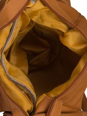 tan leatherette hobo handbag - 15082335 - Standard Image - 3