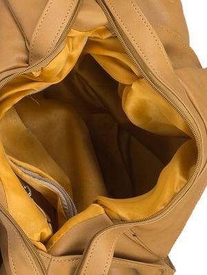 beige leatherette regular handbag - 15082336 - Standard Image - 3