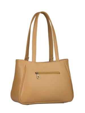 beige leatherette regular handbag - 15082342 - Standard Image - 2