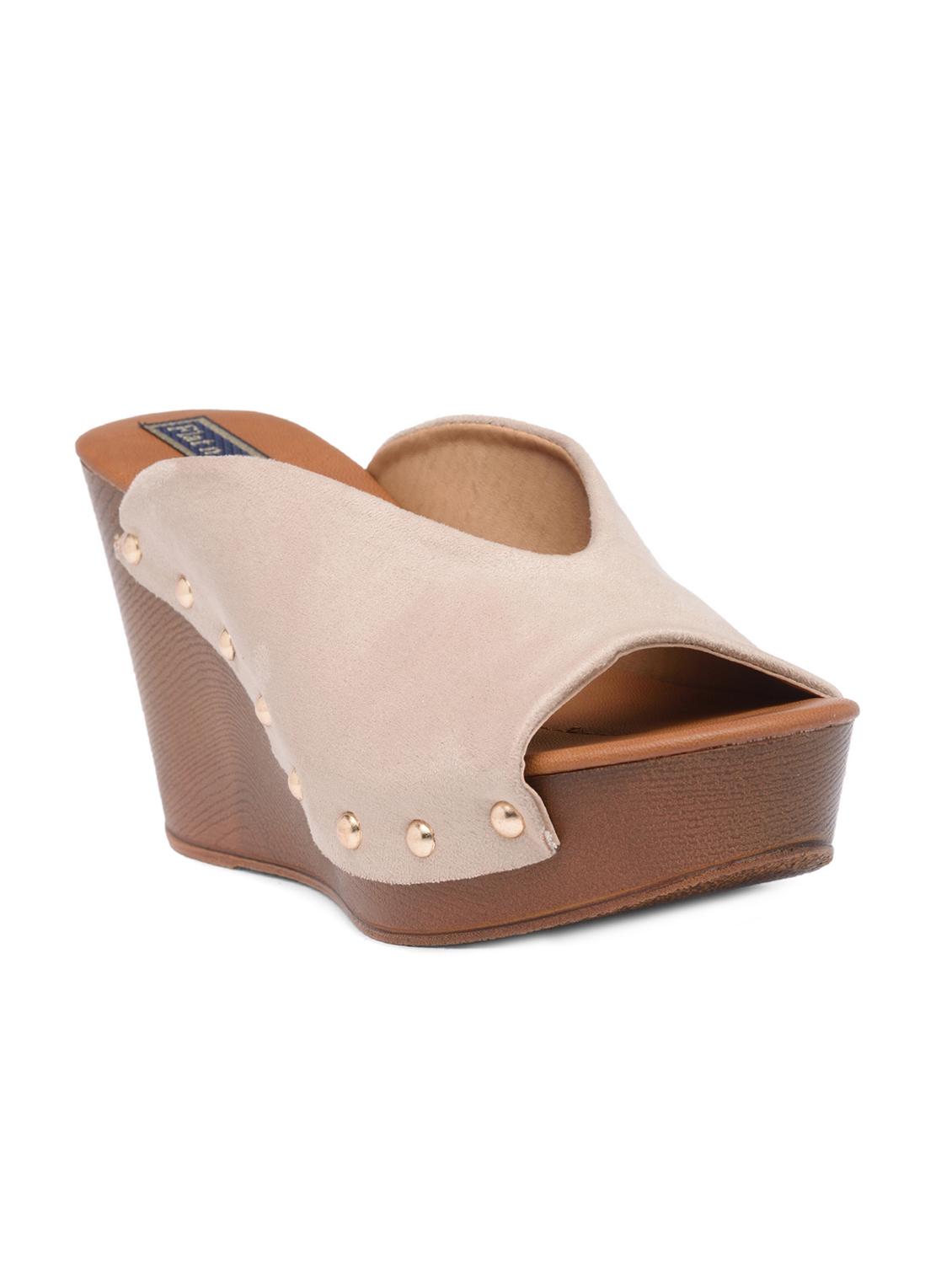 beige platforms wedge - 15082462 - Zoom Image - 1