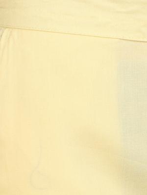 solid beige crepe palazzo - 15083530 - Standard Image - 5