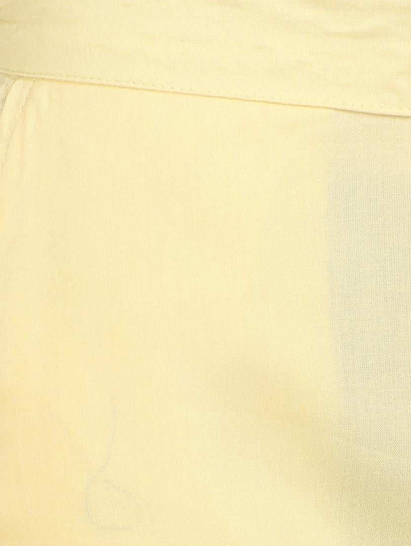 solid beige crepe palazzo - 15083530 - Zoom Image - 5
