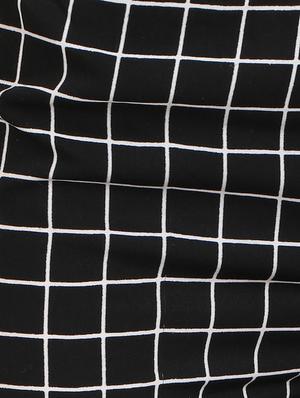 black checkered crepe palazzo - 15083531 - Standard Image - 5