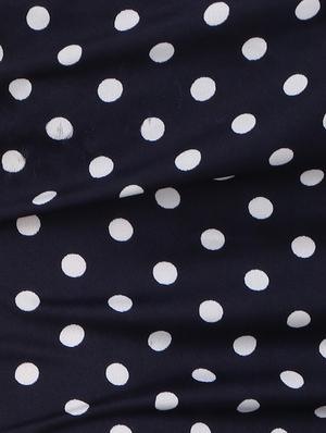 navy blue printed crepe palazzo - 15083540 - Standard Image - 5