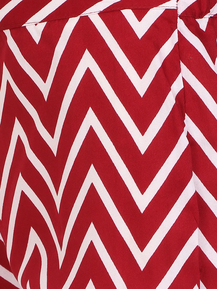 red printed crepe palazzo - 15083555 - Zoom Image - 5