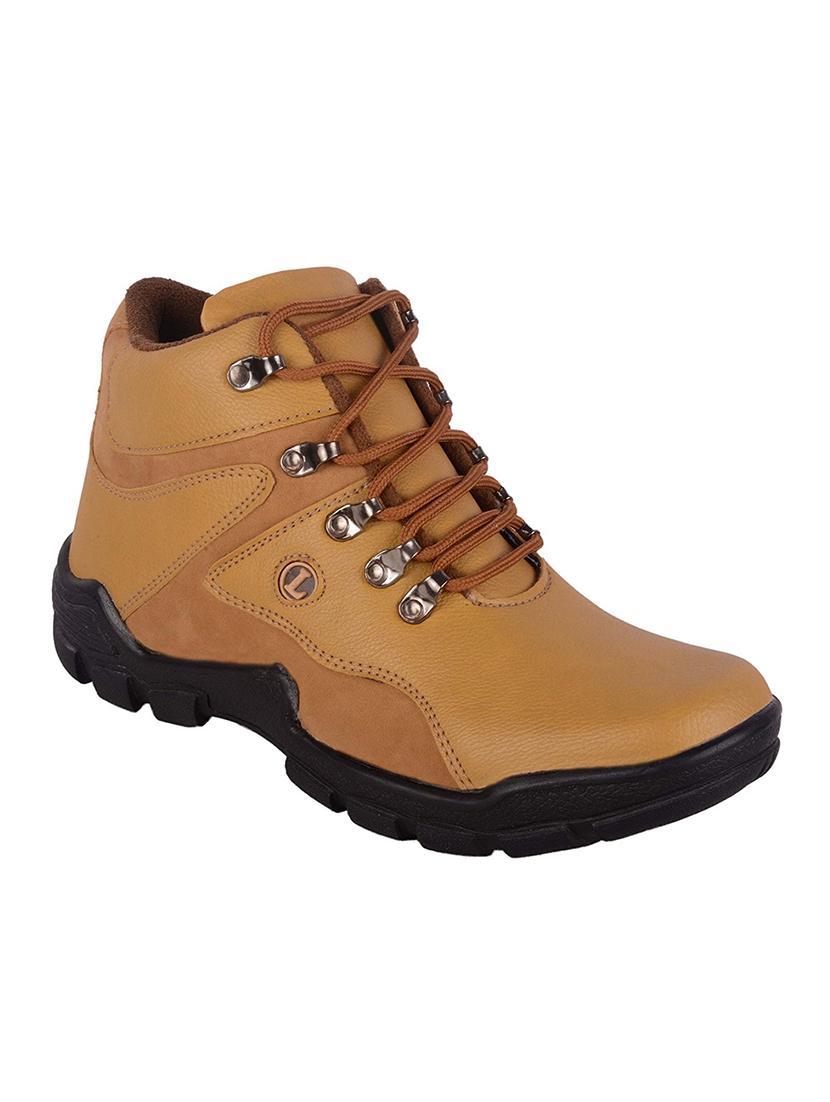 tan synthetic low ankle boots - 15083976 - Zoom Image - 1