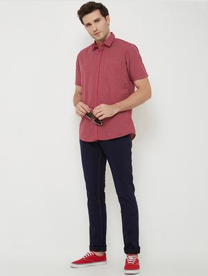 navy blue cotton plain jeans - 15084253 - Standard Image - 4