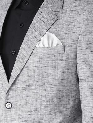 grey polyester casual blazer - 15084371 - Standard Image - 5
