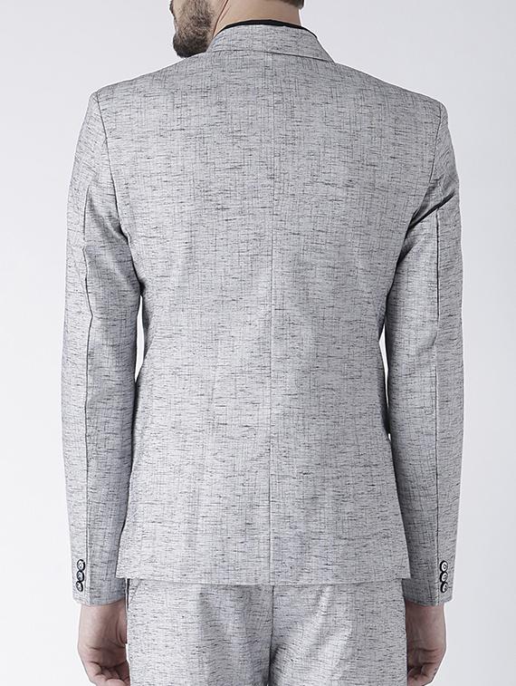 grey polyester casual blazer - 15084371 - Zoom Image - 3