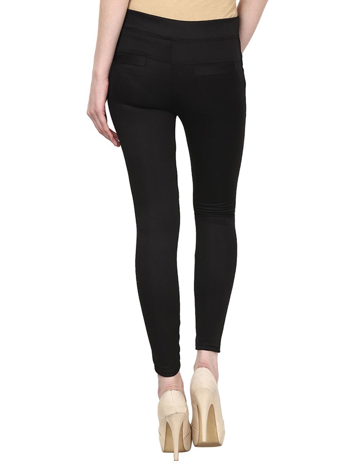 black solid jeggings - 15085213 - Zoom Image - 3