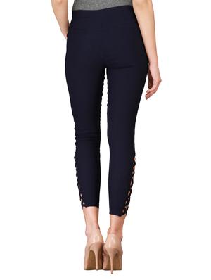 navy blue solid jeggings - 15085215 - Standard Image - 3