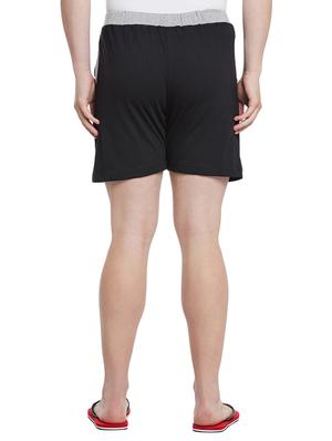 black cotton blend shorts - 15085510 - Standard Image - 3