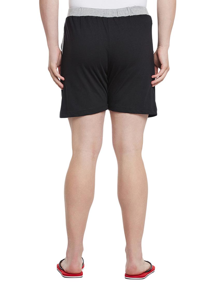black cotton blend shorts - 15085510 - Zoom Image - 3