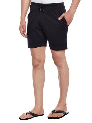 black cotton blend shorts - 15085516 - Standard Image - 2