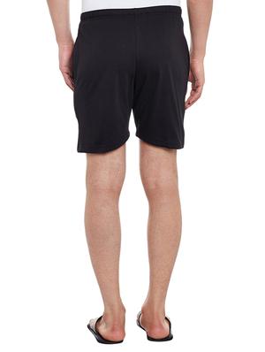 black cotton blend shorts - 15085516 - Standard Image - 3