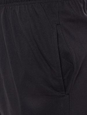 black cotton blend shorts - 15085516 - Standard Image - 4