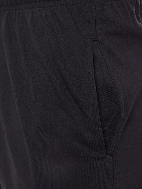 black cotton blend shorts - 15085516 - Zoom Image - 4