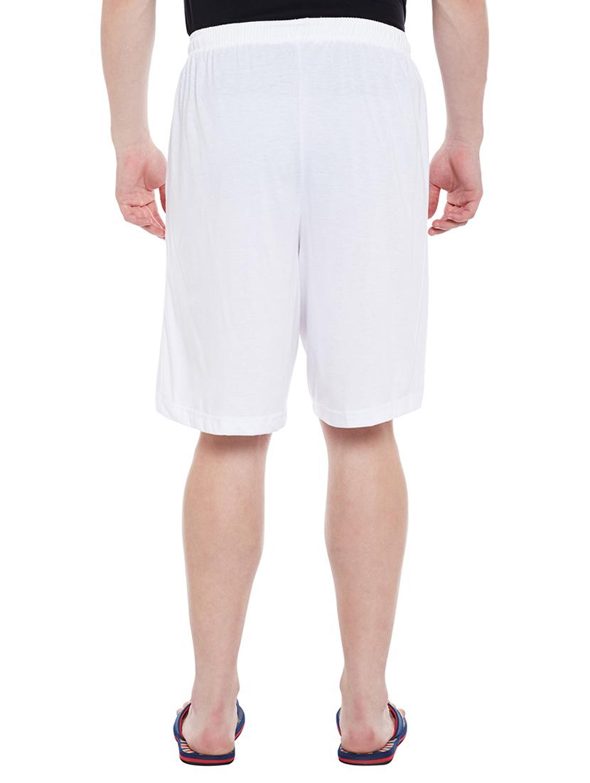 white cotton blend shorts - 15085527 - Zoom Image - 3