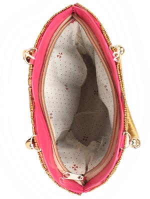 pink cotton polyester blend handbag - 15085992 - Standard Image - 3