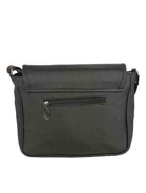 black leatherette regular sling bag - 15086003 - Standard Image - 2