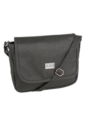 black leatherette regular sling bag - 15086003 - Standard Image - 4