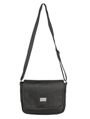 black leatherette regular sling bag - 15086003 - Standard Image - 5