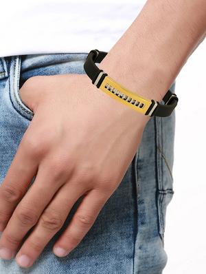black metal bracelet - 15087058 - Standard Image - 5