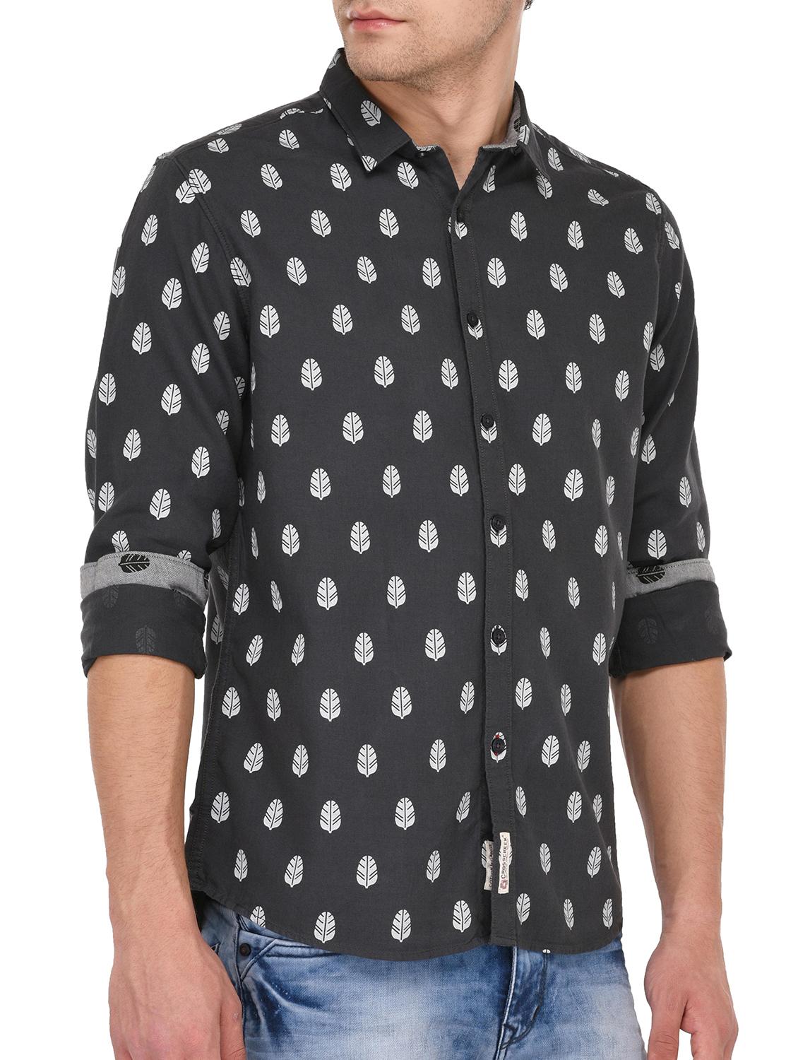 grey cotton casual shirt - 15087195 - Zoom Image - 2