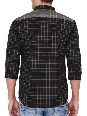 black cotton casual shirt - 15087197 - Standard Image - 3