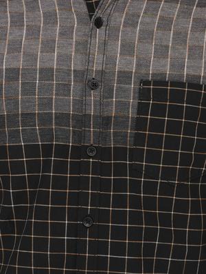black cotton casual shirt - 15087197 - Standard Image - 4