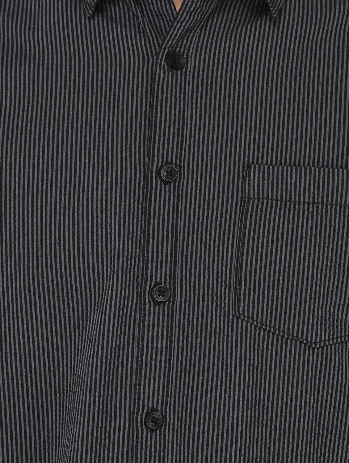 black cotton casual shirt - 15087207 - Zoom Image - 4