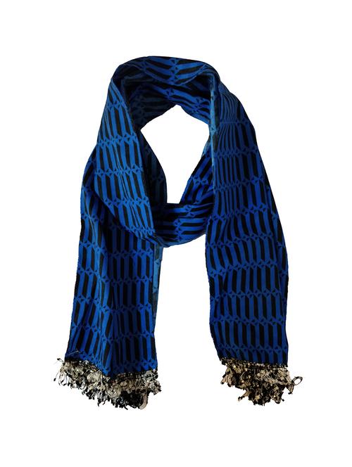 blue wool scarf - 15088099 - Standard Image - 1