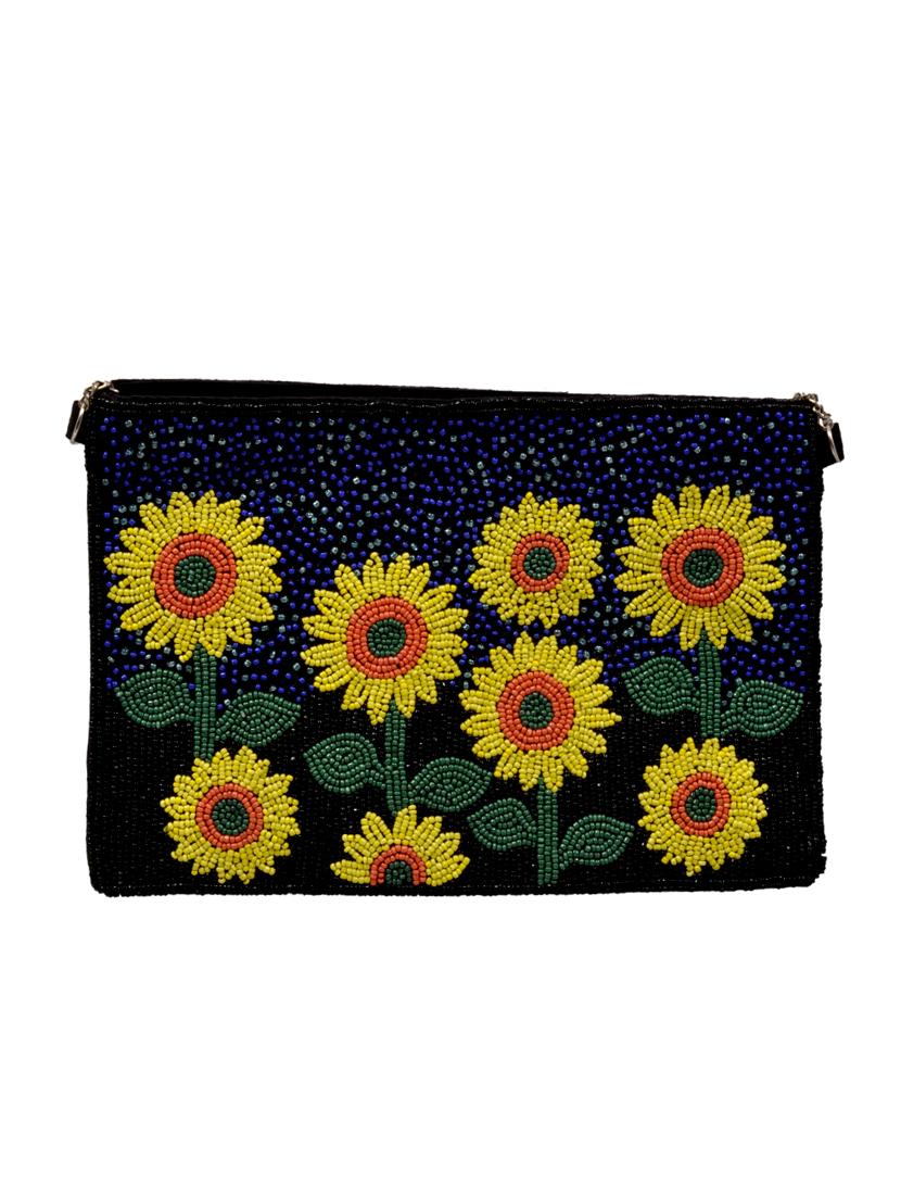 multi colored canvas regular clutch - 15090571 - Zoom Image - 1