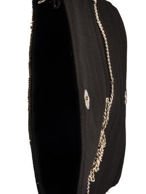 gold canvas regular clutch - 15090576 - Standard Image - 3